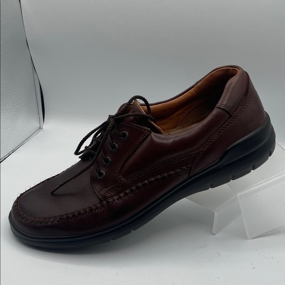ECCO Men's Dark Brown Leather lace up Oxford, size EU 45 - Picture 8 of 9